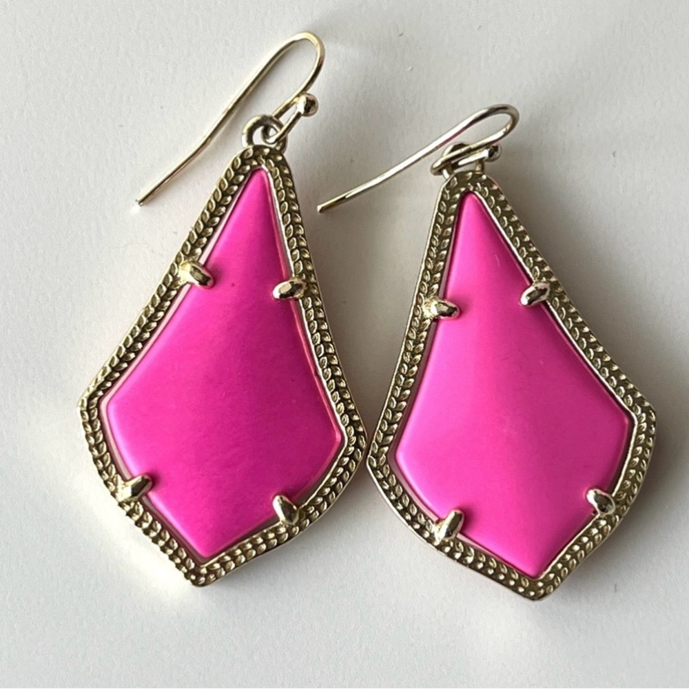 Pink Geometric Earrings